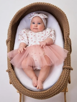 Платье-боди детское сердечки