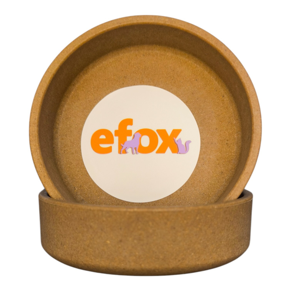 Миска "efox" OSTO для питомцев из бамбука, форма чаша