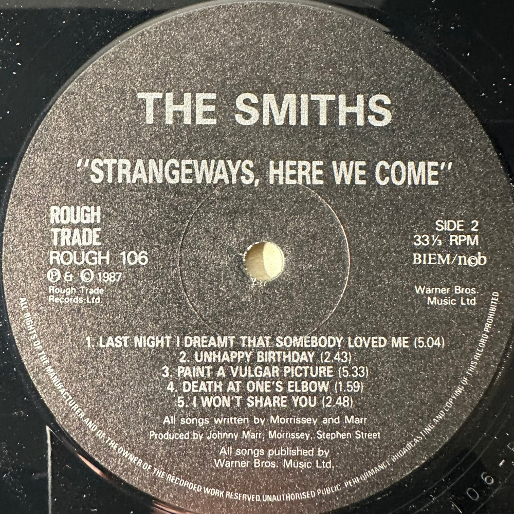 The Smiths - Strangeways, Here We Come (Швеция 1987г.)