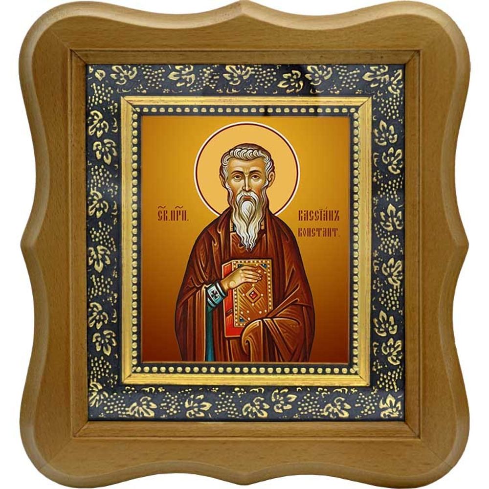 Вассиан (Василий) Константинопольский, преподобный игумен. Икона на холсте.