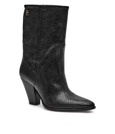 Кожаные ковбойки Tommy Hilfiger - черный(FW0FW08255)