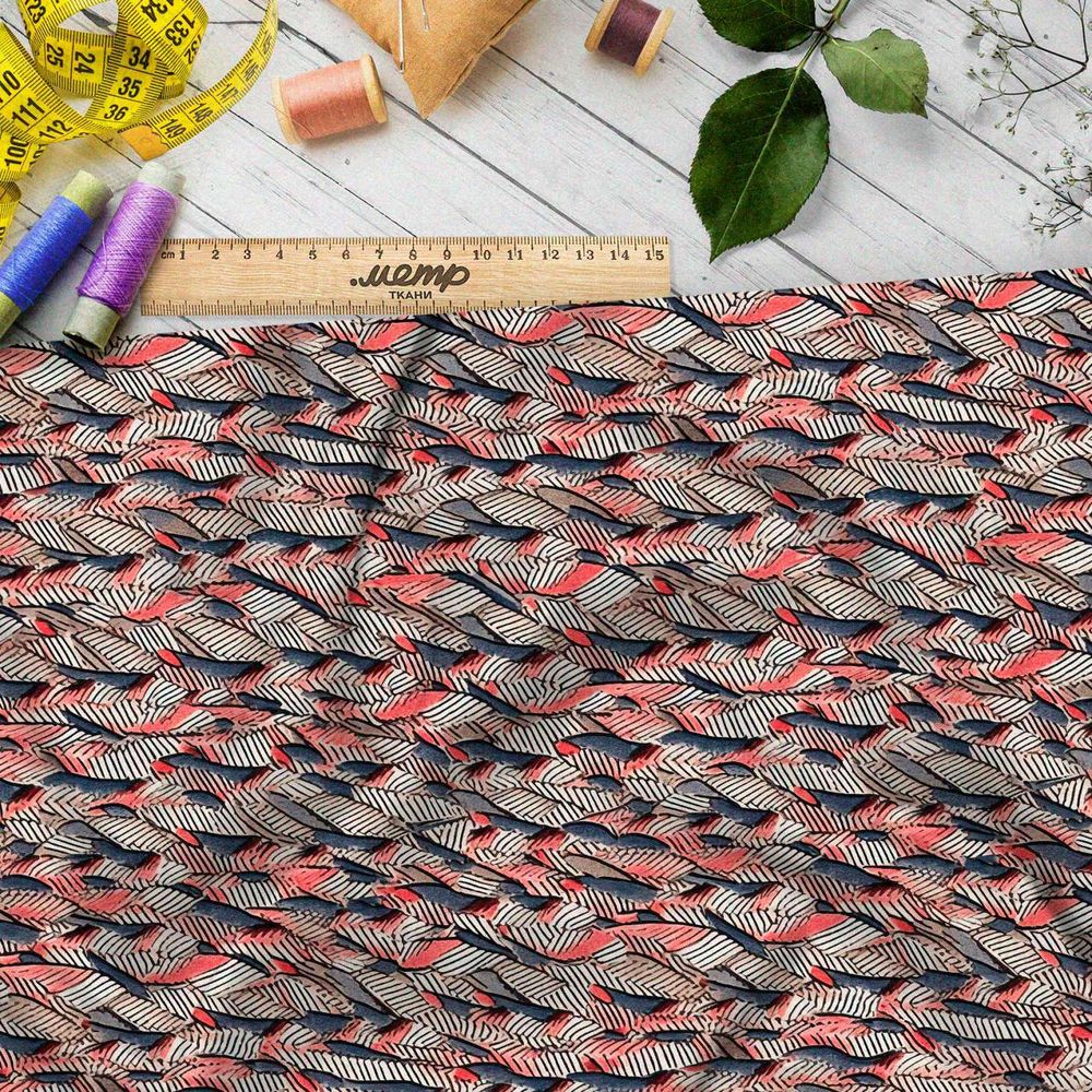 Ткань премиум габардин полосатый мир комбинаций