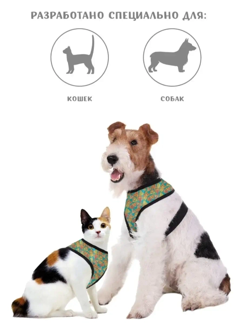 Шлейка для собак и кошек прогулочная
