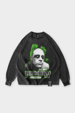 Лонгслив SHMOT "Prodigy" GARMENT DYE Черный