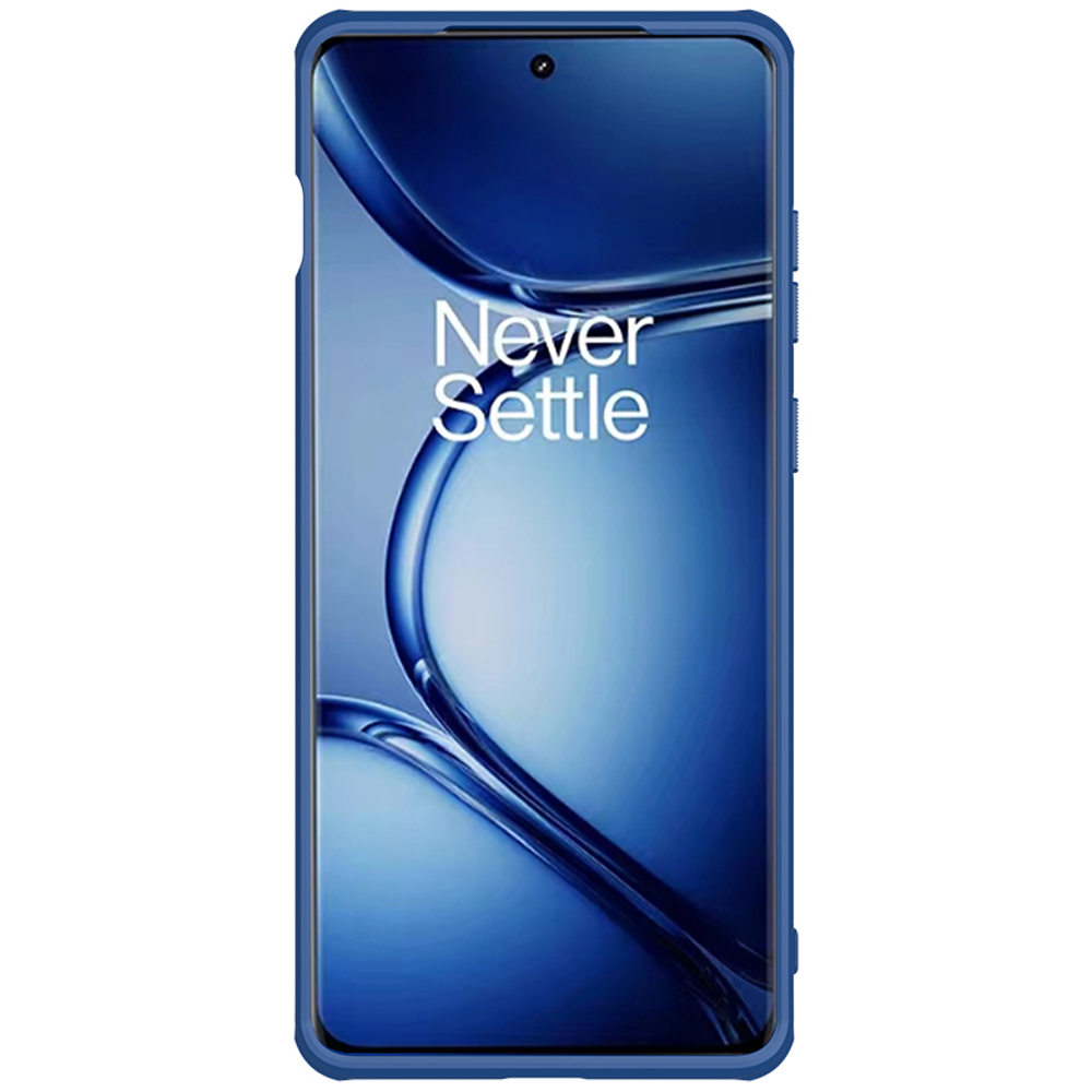 Усиленный чехол синего цвета от Nillkin для смартфона OnePlus Ace 2 Pro, серия Super Frosted Shield Pro