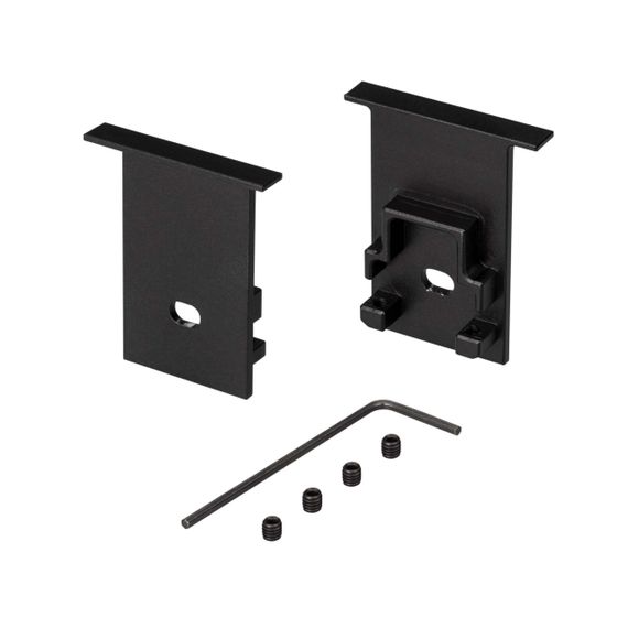 Набор заглушек Arlight SL-Comfort-2542-F Black c отверстием 031783