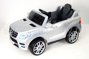 Детский электромобиль River Toys MERCEDES-BENZ ML350 серебристый