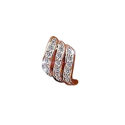 Серьги из медицинской стали Metropolitan Golden Curl Biojoux BJT223