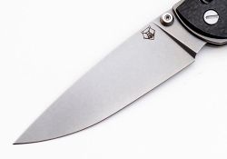 Нож Широгоров Табарган 100NS S35VN CF 3D карбонфотография - 3