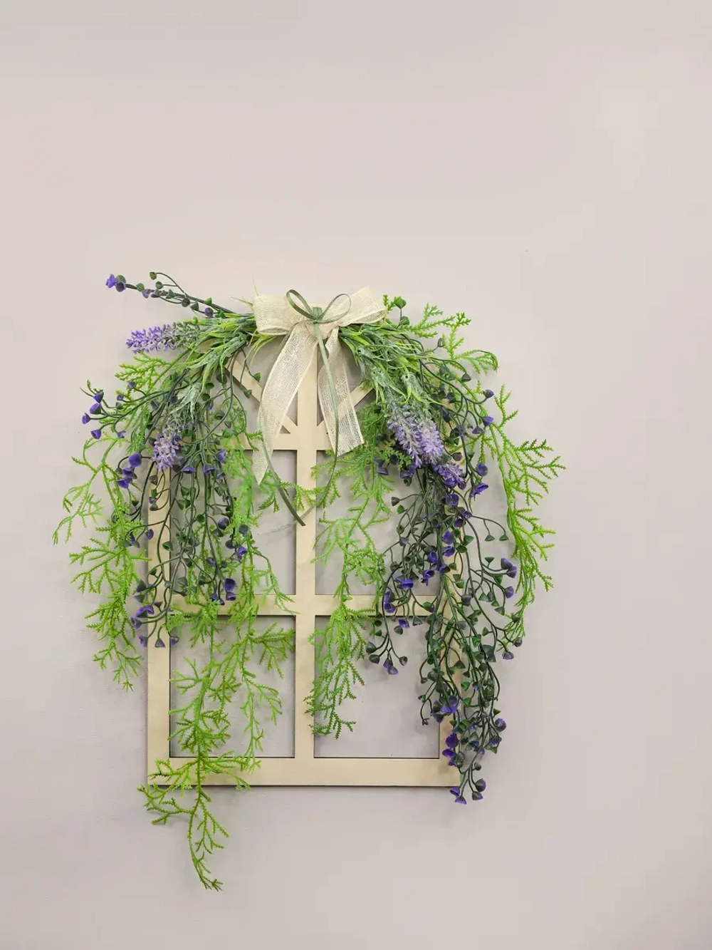 Декор настенный "Окошко с зеленью"