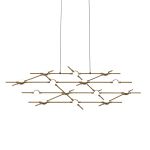 Люстра Molecular 14 black/gold