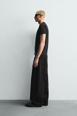 ZARA ДЖИНСЫ BALLOON FIT, ЧЕРНЫЙ