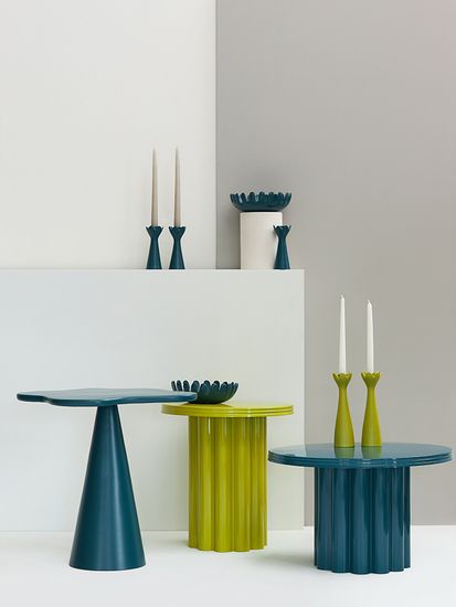 Столик приставной vivlend, D43 см, лайм