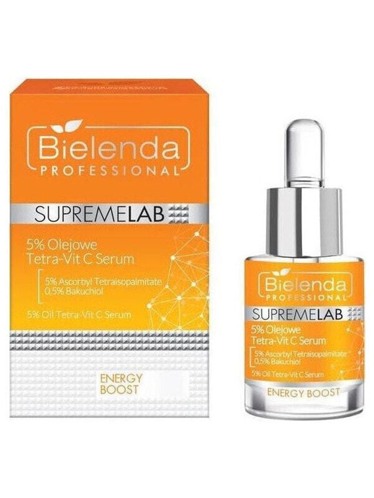 Bielenda BIELENDA PROFESSIONAL_SupremeLab Energy Boost 5% Oil Tetra-Vit C Serum 5% olejowe tetra-vit C serum 15ml
