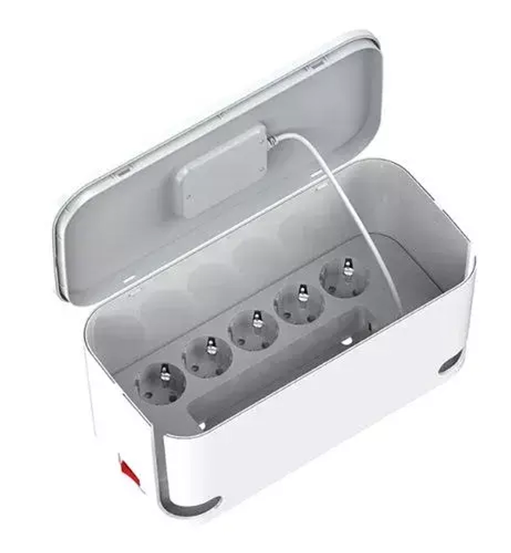 Сетевой фильтр в боксе 2500W с БЗУ 5 розеток+3USB SN5311W LDNIO