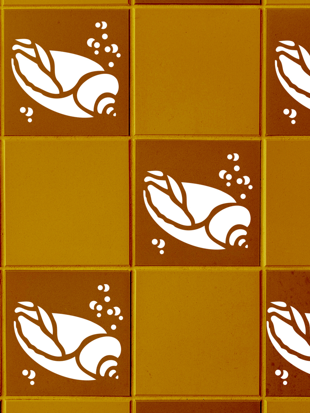 Трафарет для плитки из пластика многоразовый 011