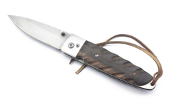 Мужской классический стальной складной нож с клинком 85 мм рукояткой из дерева в коробке Stinger FK-W018