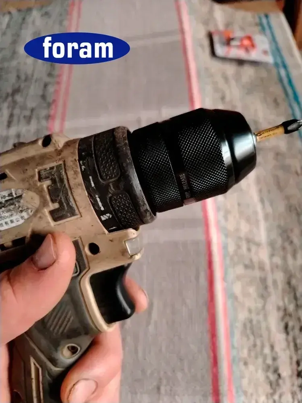 Патрон для шуруповерта 3/8, дрели, быстрозажимной FORAM, FP-01