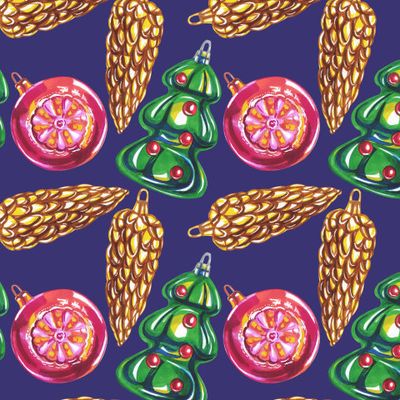 Новогодние ёлочные игрушки