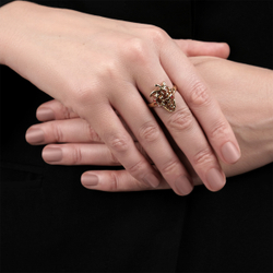 "Блигия" кольцо в золотом покрытии из коллекции "Плод страсти" от Jenavi
