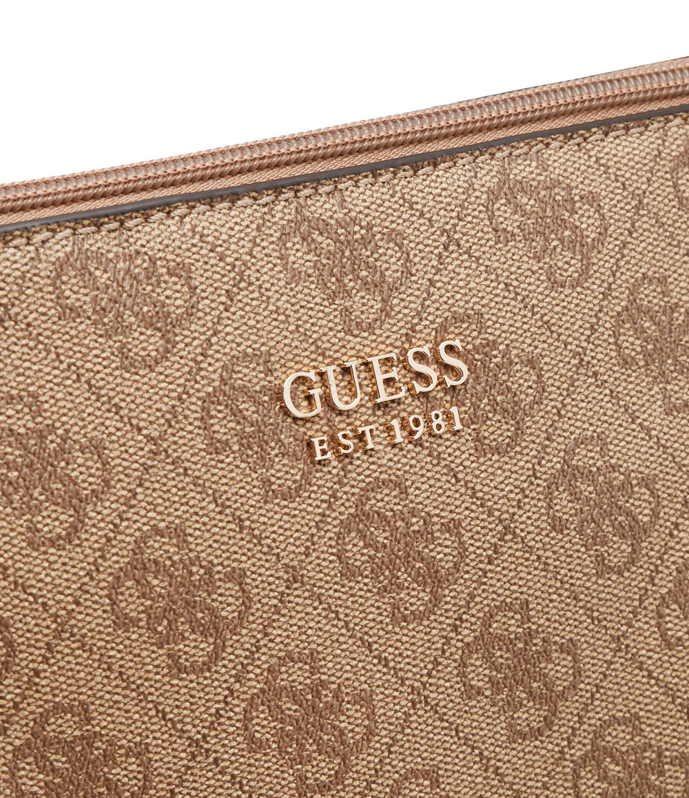 Двухсторонняя шопер 2 в 1+ поясная сумка Guess - коричневый(HWEBG8 39023)