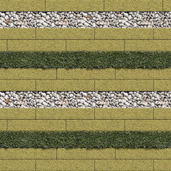 Тротуарная плитка ГАЗОННАЯ РЕШЕТКА - Гранит Желтый
