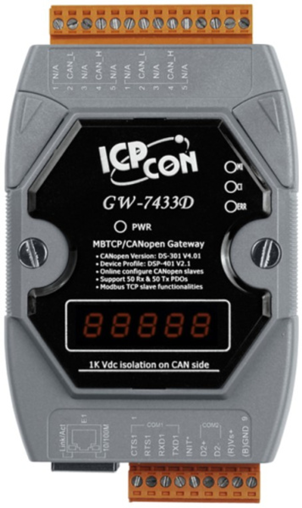 Преобразователь ICP DAS GW-7433D-G CR