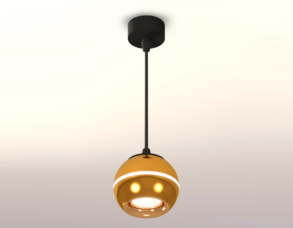 XP1105001 PYG/SBK золото желтое полированное/черный песок MR16 GU5.3 LED 3W 4200K(A2302,C1105,N7014)