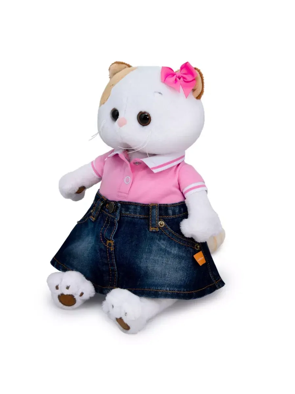 Мягкая игрушка Кошечка Ли Ли в юбке и футболке 24 см