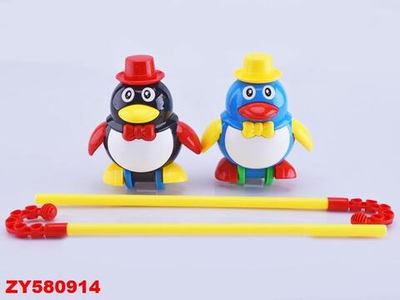 Каталка на палке Пингвин, пакет 0339