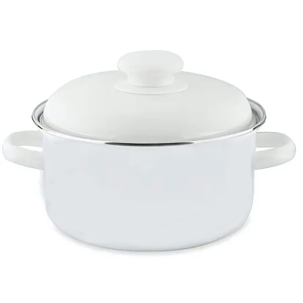 Кастрюля эмалированная 4,5л без декора С-1515АП2