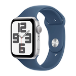 Умные часы Apple Watch SE 2 (2024) GPS, 44mm, Silver Aluminium Case with Sport Band S/M, Denim (Серебристый)