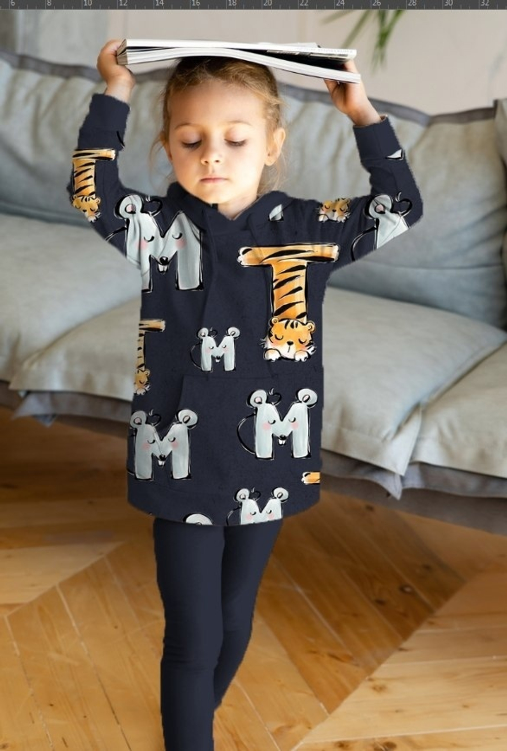 Футер (принт). Зверобуквы, ВО