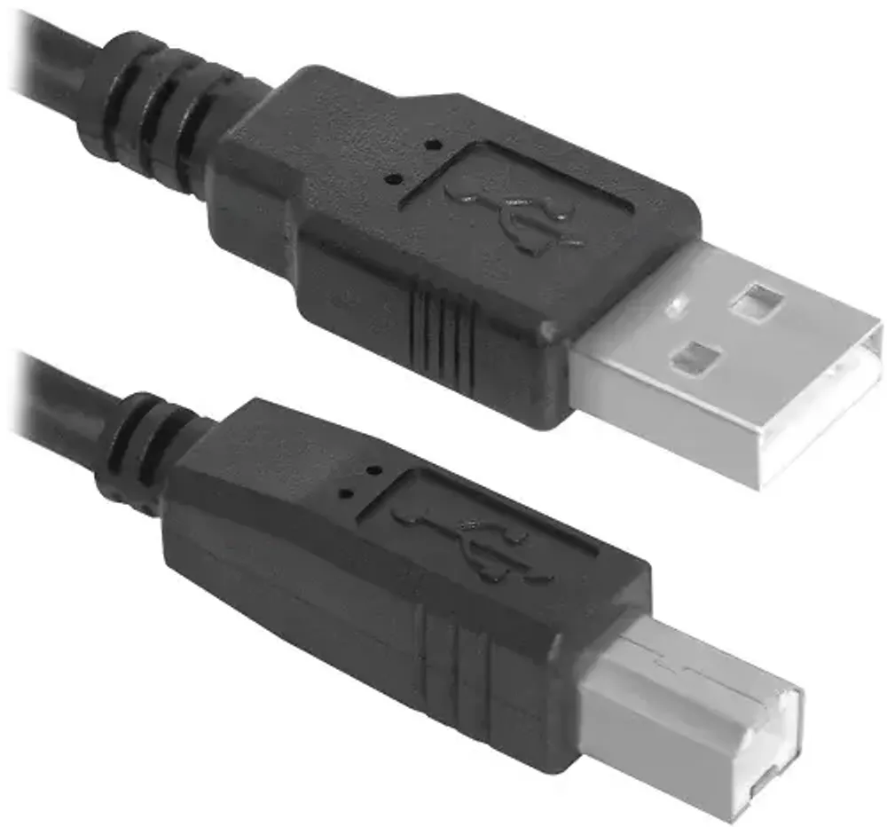 Кабель Defender USB04-10 USB 2.0, AM-BM 3м, BULK (пл. пакет),