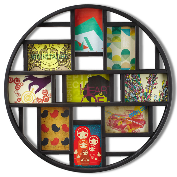 Панно для фотографий Luna черное Umbra