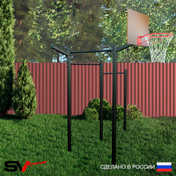 Уличный турник Sv Sport УТ-3.1К (Щит баскет/Кронш бокс)