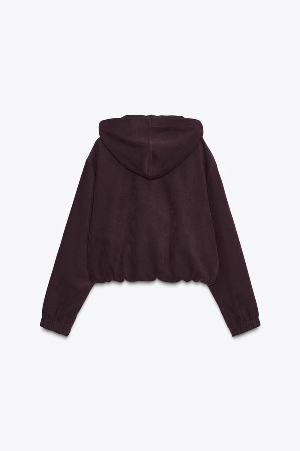 ZARA БОМБЕР С КАПЮШОНОМ, БУРГУНДИ