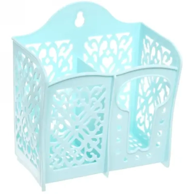 Подставка для столовых приборов «Ажур»13*7,5*14,5см пластиковая, 2 секции