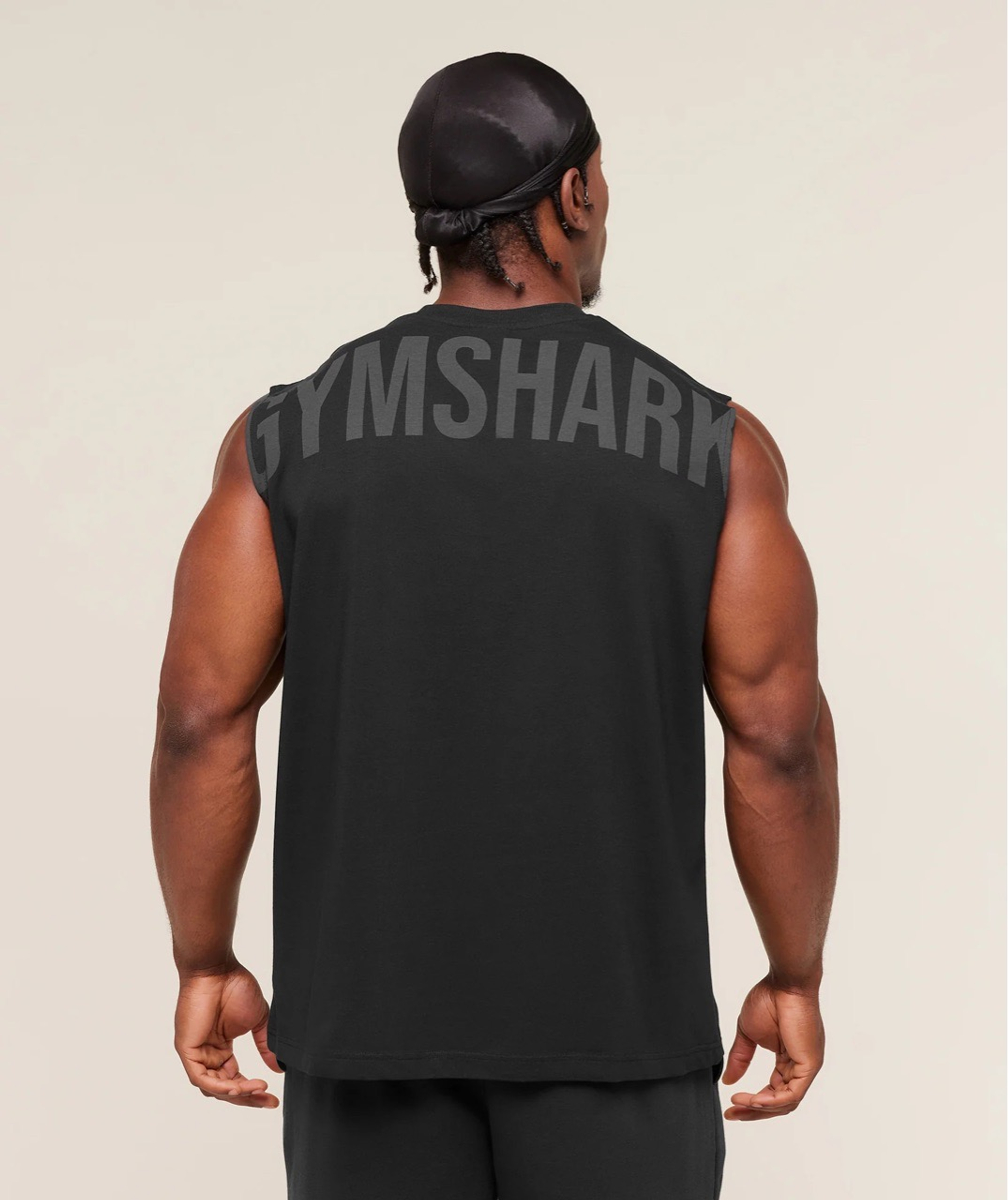 Майка GYMSHARK Power Cut Off Tank Blackout