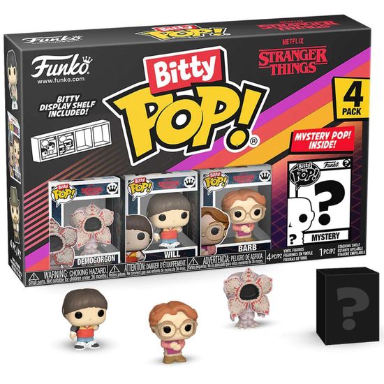 Фигурка Funko Bitty POP! Stranger Things SZN1 Demogorgon+Will+Barb+Mystery (1 of 4) 4PK 83661 / Фигурка Фанко Битти ПОП! по мотивам сериала "Очень странные дела"