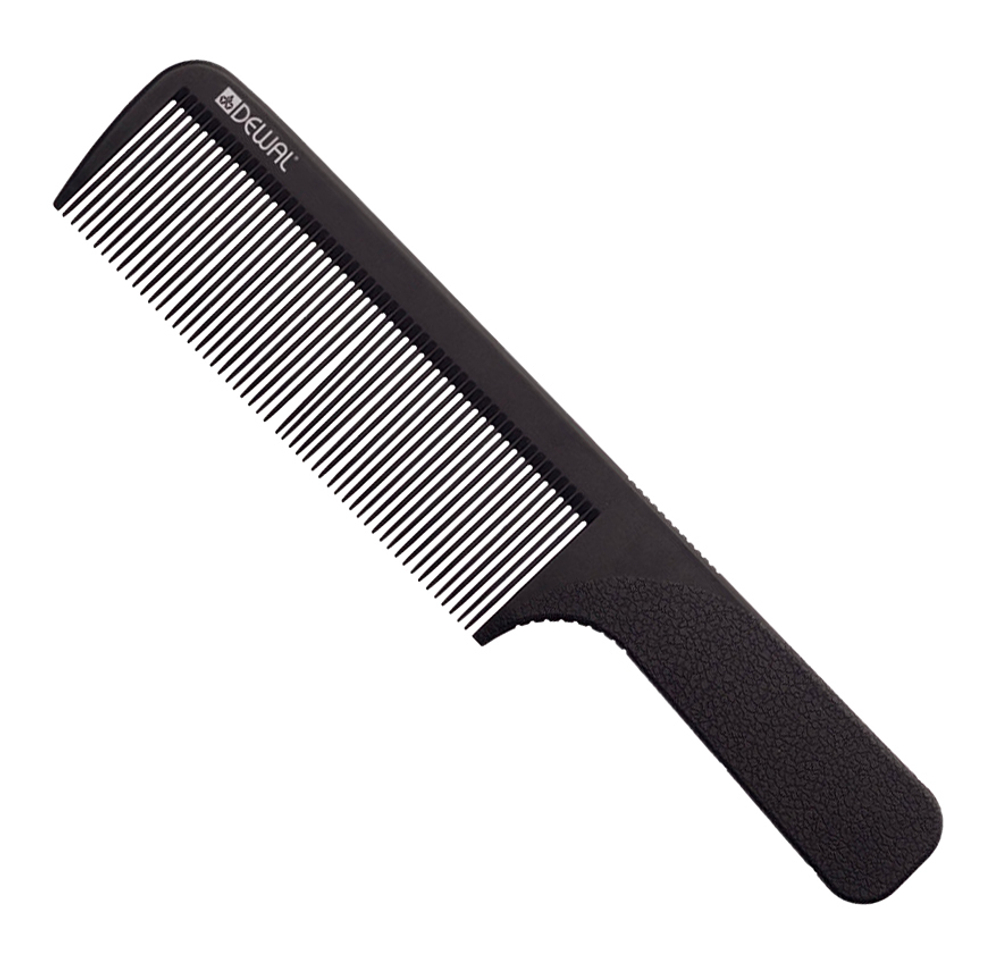 Расческа рабочая с ручкой широкая черная Super Thin, DEWAL, 20,5 см