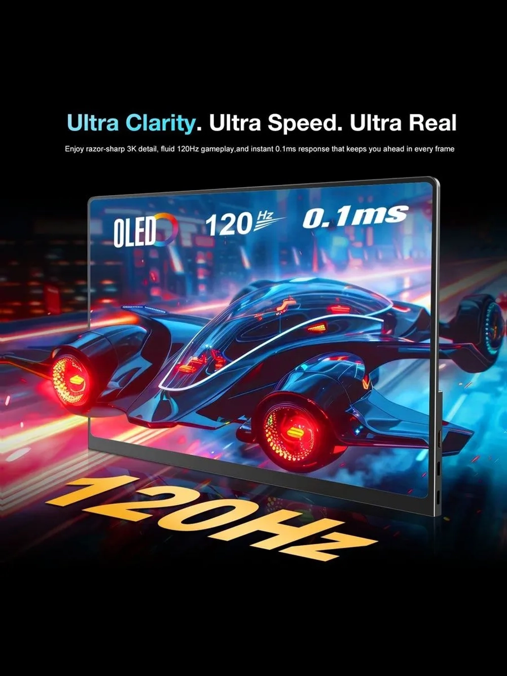 14" Портативный сенсорный игровой монитор Unew CX140TP-B 2880x1800, 120 Гц, OLED