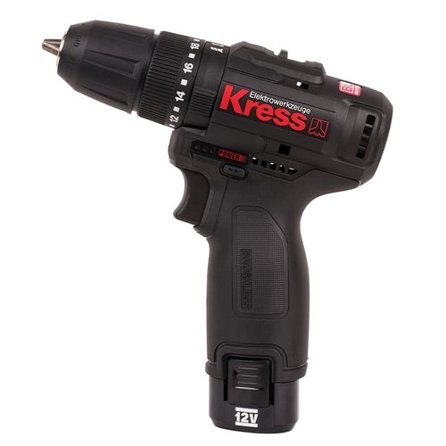 Дрель аккумуляторная KRESS KU362.2 12V 2Ачx2 ЗУ сумка