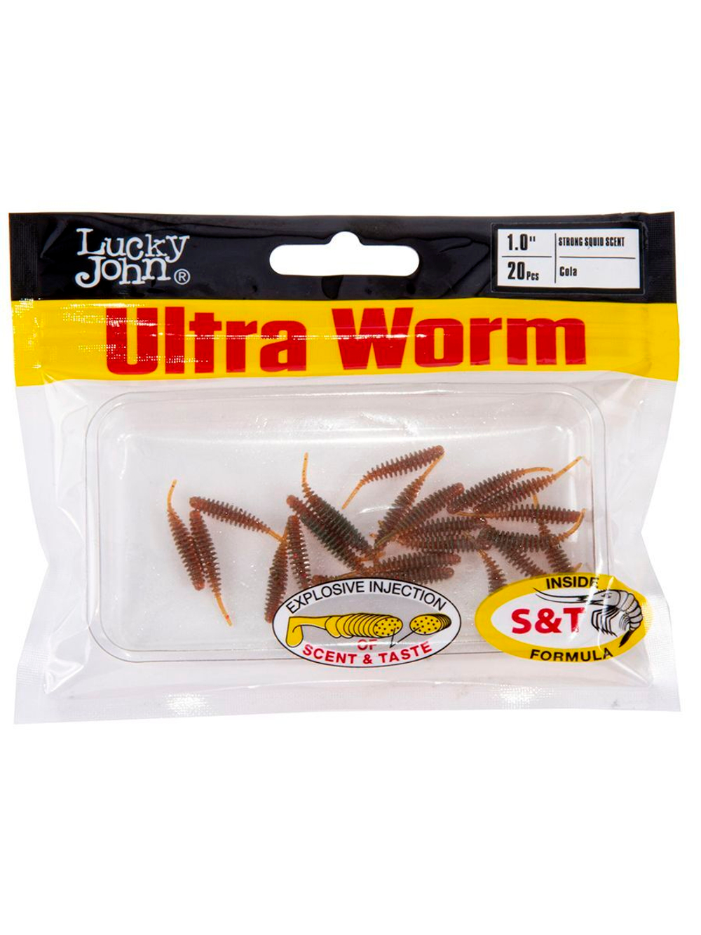 Слаги съедобные искусственные LJ Pro Series ULTRAWORM 1,0in (02.54)/S21 20 шт. в упак.