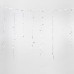 ULD-B25006-440-TTK WHITE IP44 Бахрома светодиодная с эффектом мерцания. 25м. Соединяемая. 440 светодиодов. Белый свет. Провод прозрачный. ТМ Uniel