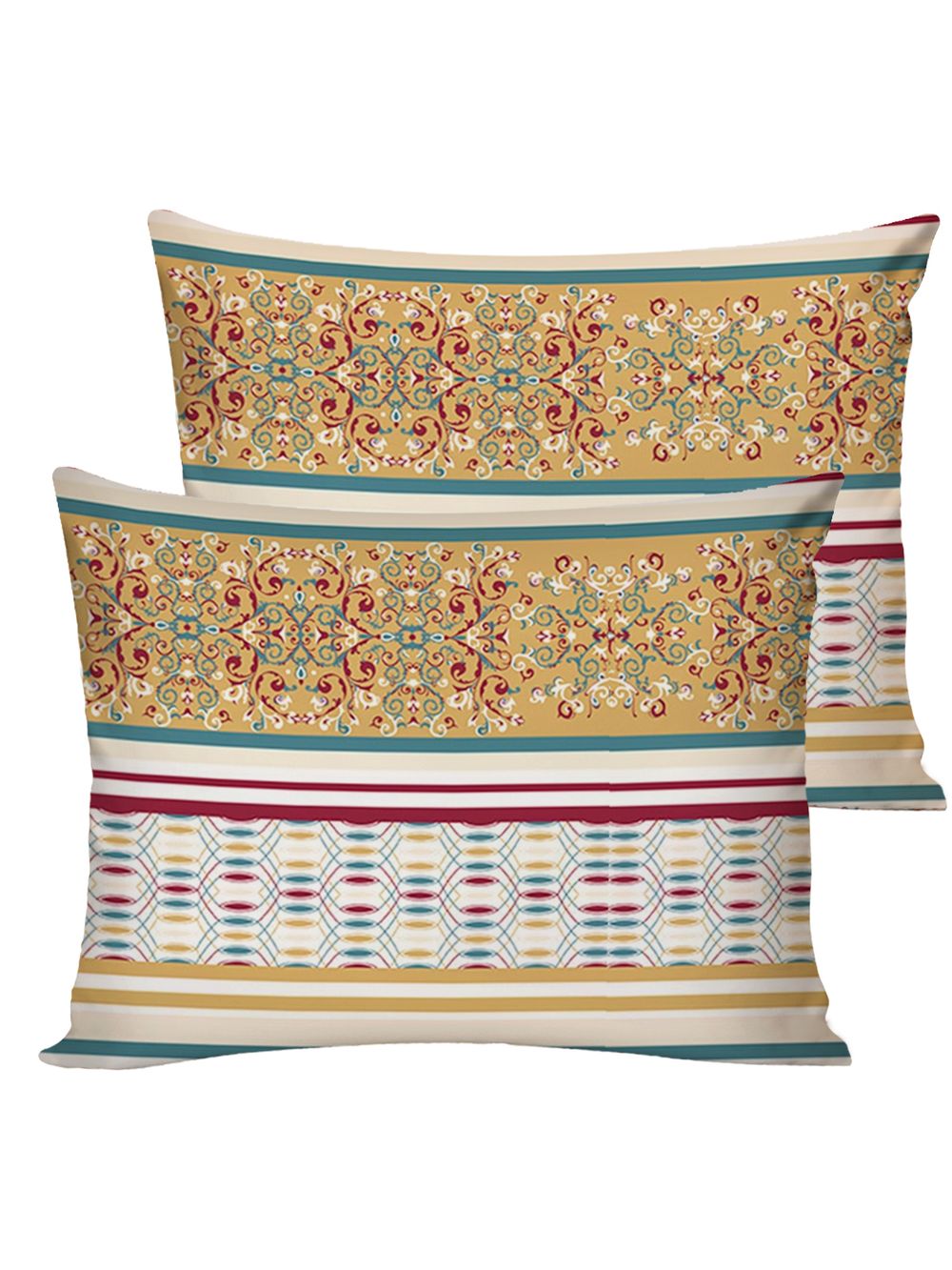 Постельное белье перкаль Сказка "Узорная графика" 2-спальное Наволочка 50х70 см 2 шт Простынь на резинке 160x200 см Пододеяльник 175x215 см