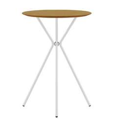 Барный стол Kilig Ø60х110 см, белый, американский беленый дуб