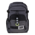 Рюкзак молодежный 51*30*20 см, 2 отделения, с брелоком, чёрно-серый