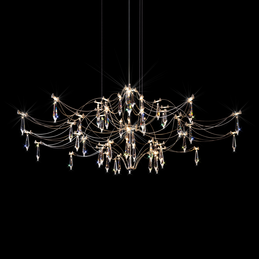 Подвесная светодиодная люстра Loft It Mira 10587/1000 Silver Asfour