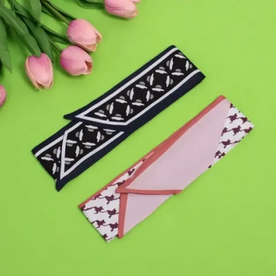 Лента для вплетения в причёску «KRASA- Виола», микс 2 цвета, 6*90 см